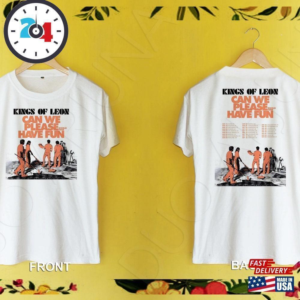 Kol World Tour T Shirt Kings Of Leon Band 80 90 S 2 Sided